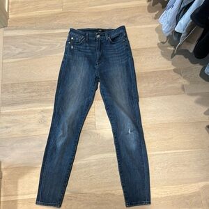 7 for All Mankind skinny jeans.